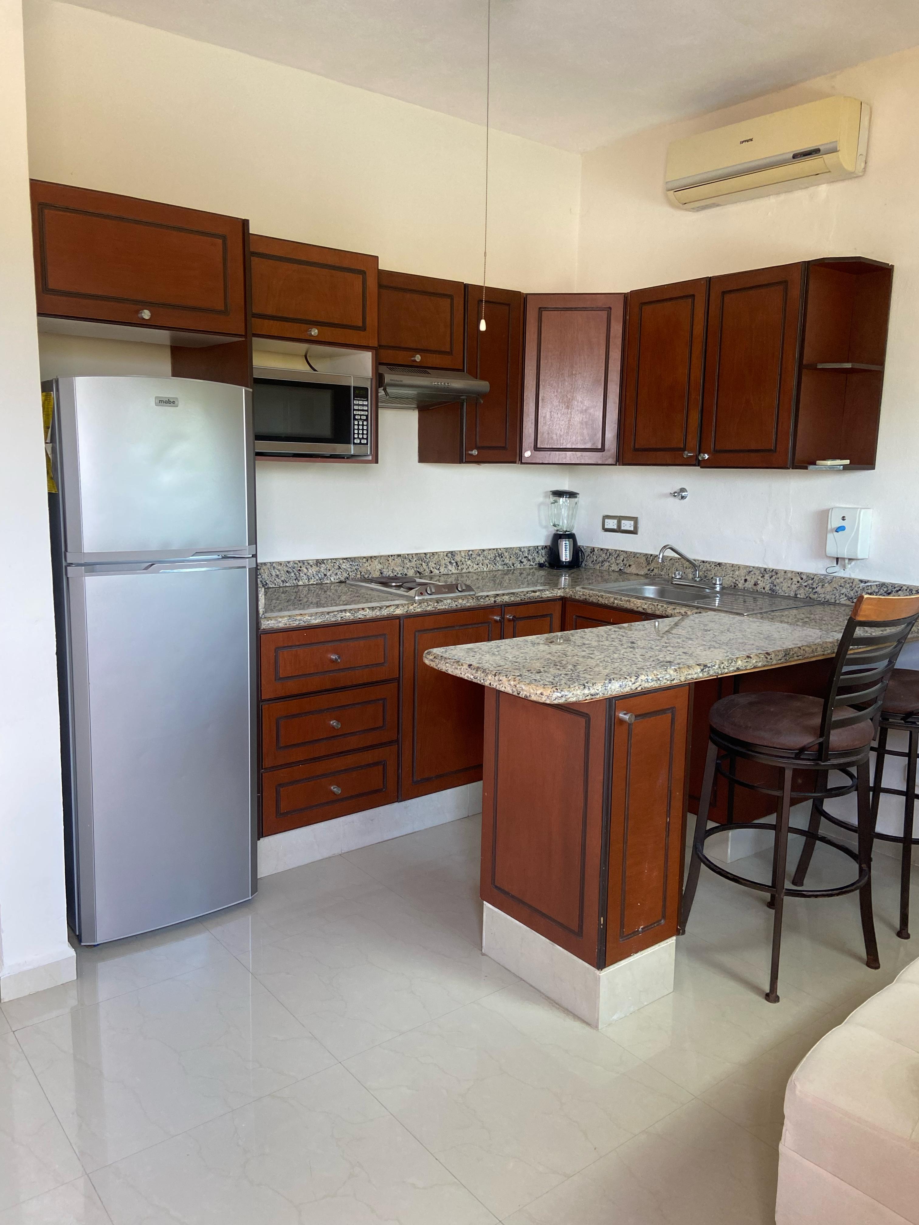 Furnished 1 bedroom apartment in Xcumpich