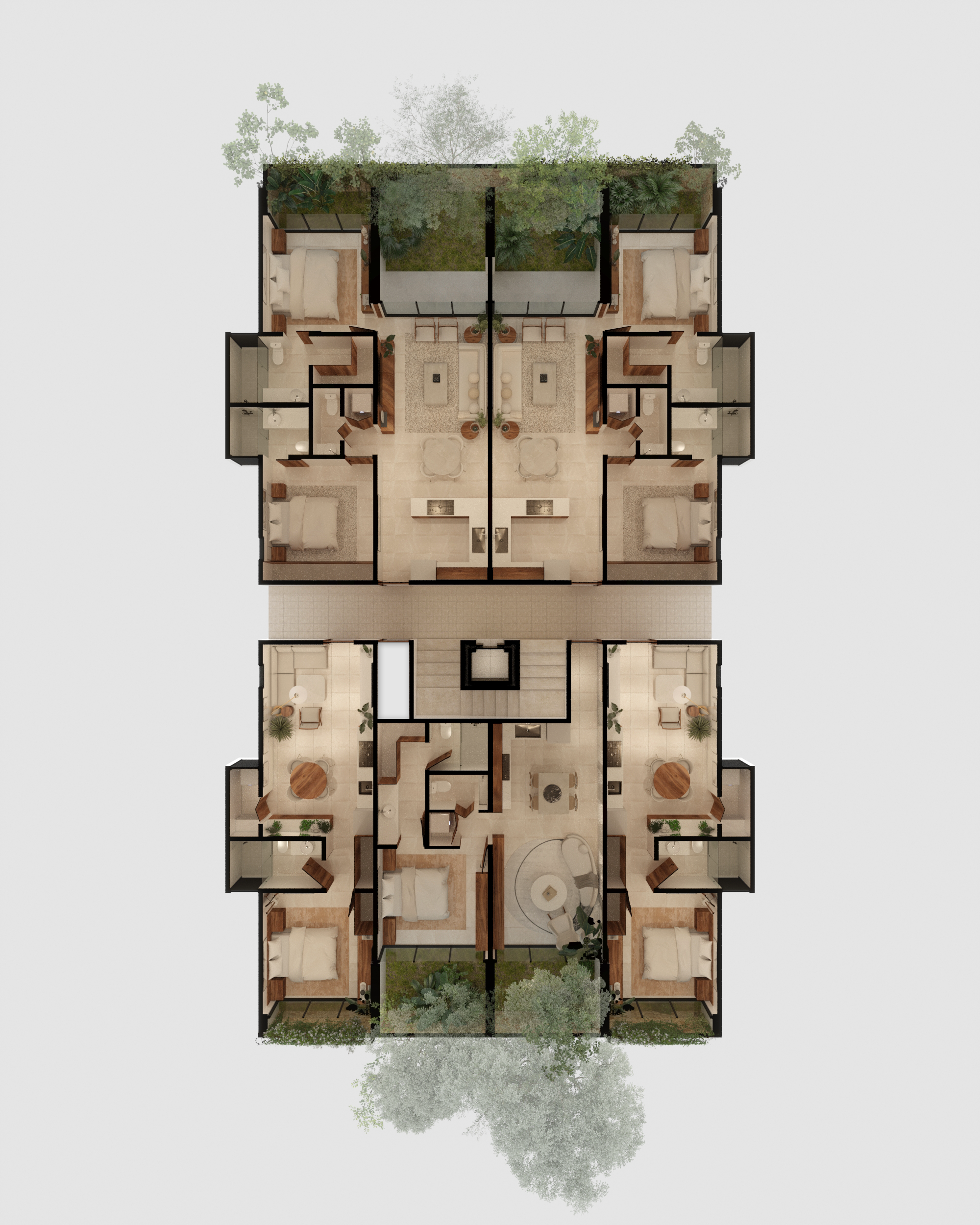 Apartments in Dizitya surrounded by Nature